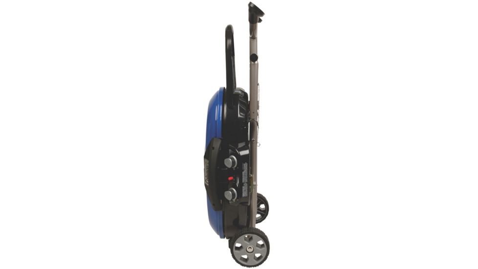 Coleman Signature Roadtrip X-Cursion Propane Grill, Folding Steel Legs W/ Oversized Wheels, 20,000 BTU, Blue, 285 Sq In Cooking Area 2000017461