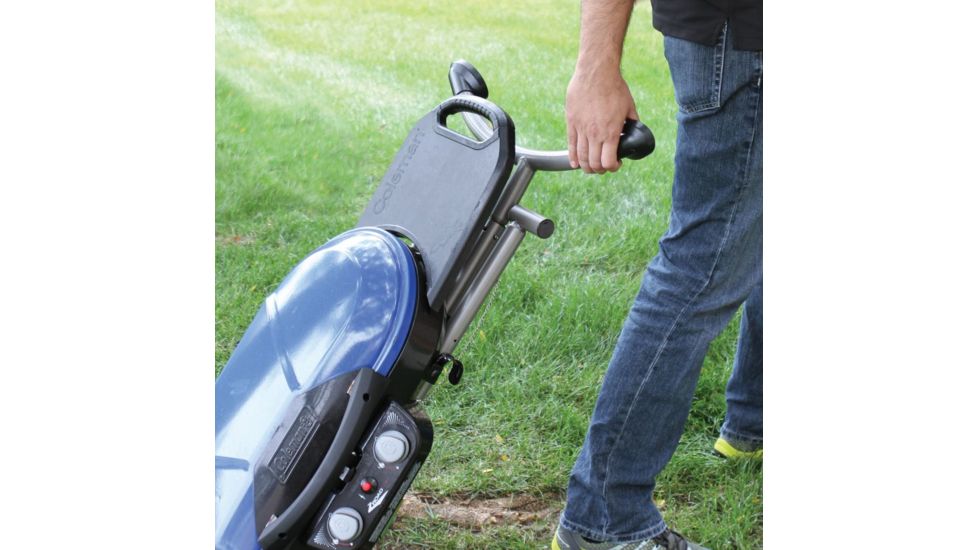 Coleman Signature Roadtrip X-Cursion Propane Grill, Folding Steel Legs W/ Oversized Wheels, 20,000 BTU, Blue, 285 Sq In Cooking Area 2000017461