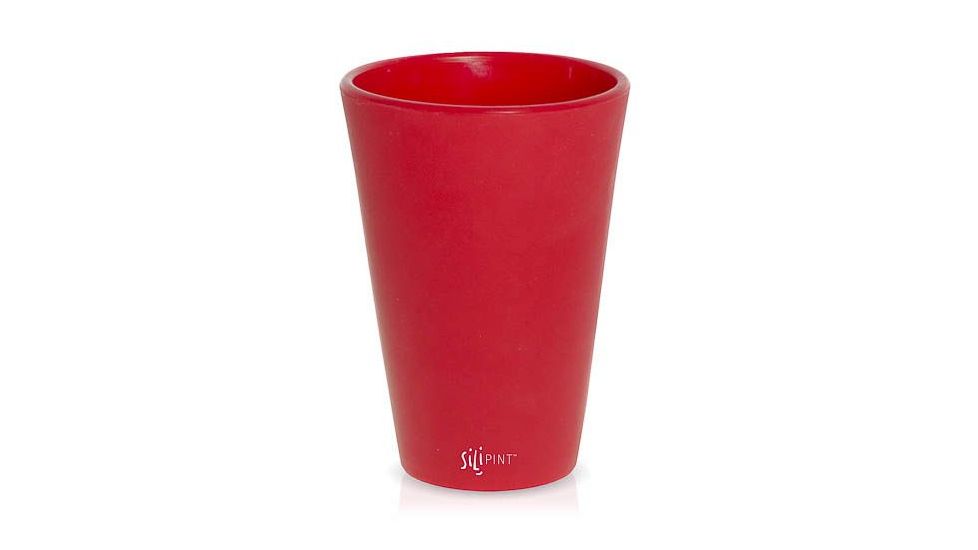 Silipint Pint Glass, 16oz, Ricochet Red, Red, SLP-20286