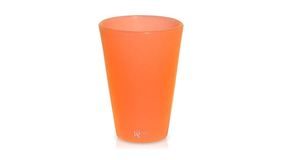 Silipint Pint Glass, 16oz, Tough Tangerine, Tangerine, SLP-21184