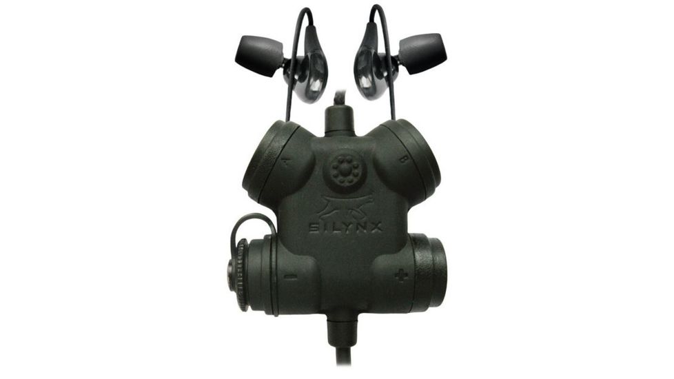 Silynx Clarus FX2 Headset, w/ Fixed 6 pin radio adaptor lead, Black CFX2ITEB-001