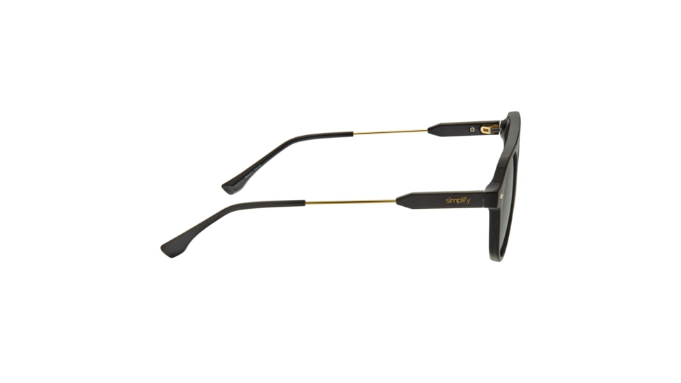 Simplify Carter Polarized Sunglasses, Black Frame, Black Lens, Black/Black, One Size, SSU127-C1