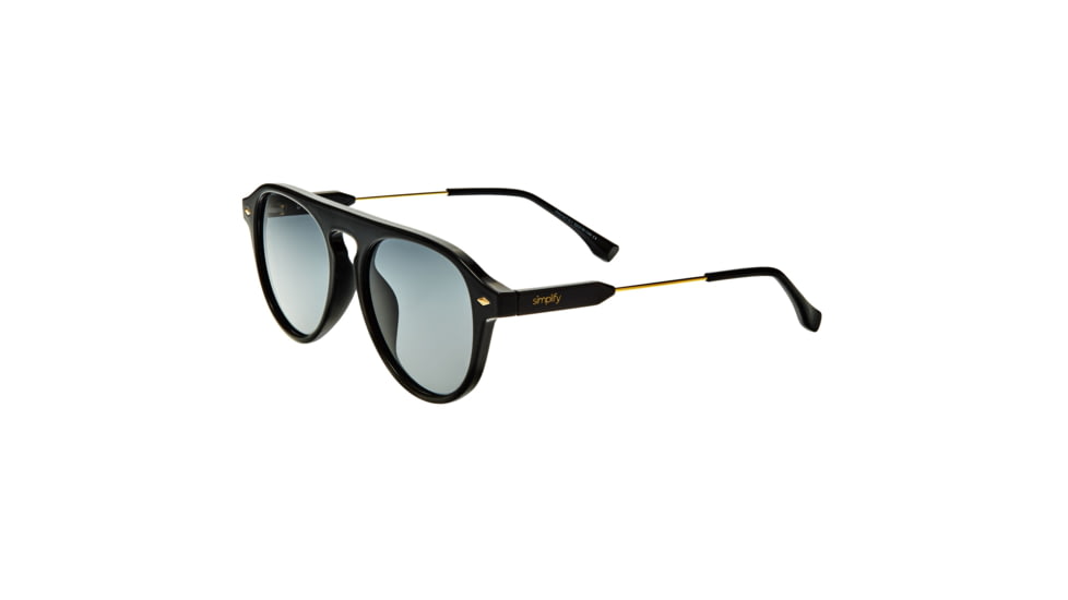 Simplify Carter Polarized Sunglasses, Black Frame, Black Lens, Black/Black, One Size, SSU127-C1