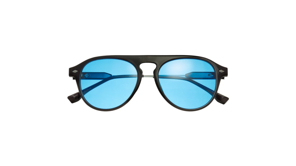 Simplify Carter Polarized Sunglasses, Black Frame, Blue Lens, Black/Blue, One Size, SSU127-C2