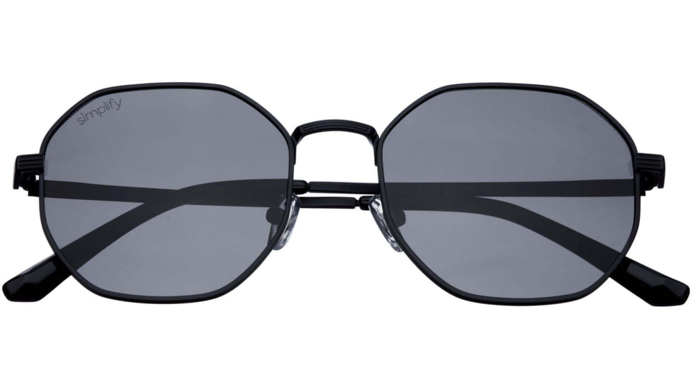 Simplify Ezra Polarized Sunglass, Black/Black, One Size, SSU125-BK