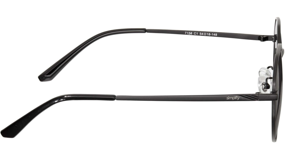 Simplify Ezra Polarized Sunglass, Black/Black, One Size, SSU125-BK