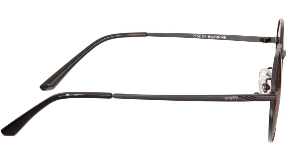 Simplify Ezra Polarized Sunglass, Black/Red, One Size, SSU125-RD