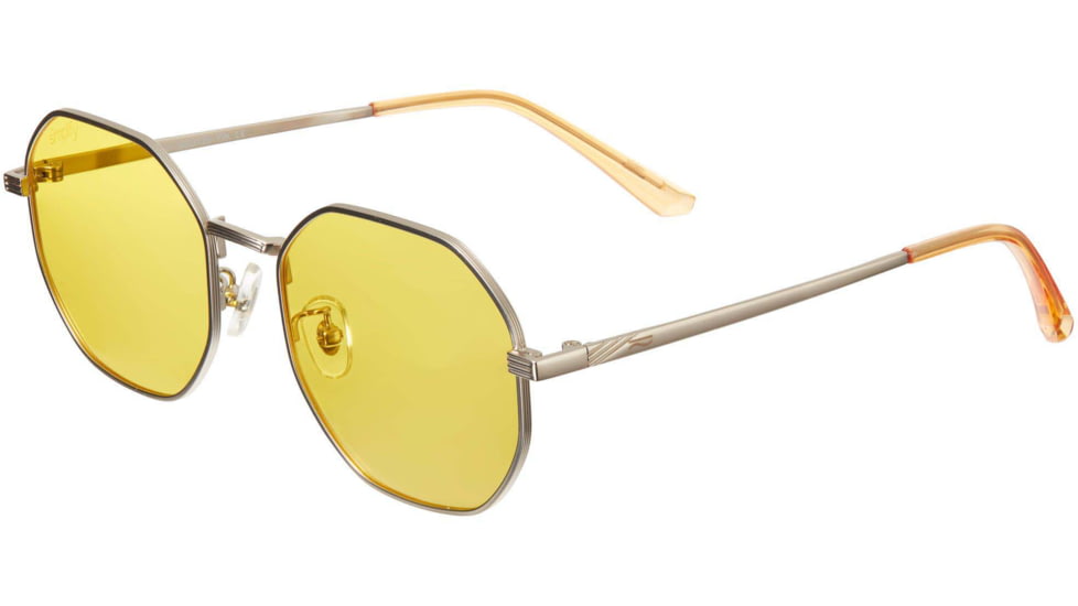 Simplify Ezra Polarized Sunglass, Silver/Yellow, One Size, SSU125-YW