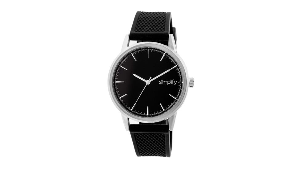 Simplify The 5200 Strap Watches, Silver/Black, One Size, SIM5202