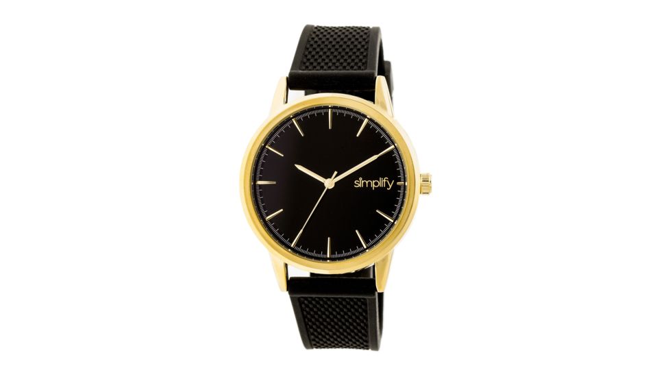 Simplify The 5200 Strap Watches, Gold/Black, One Size, SIM5203