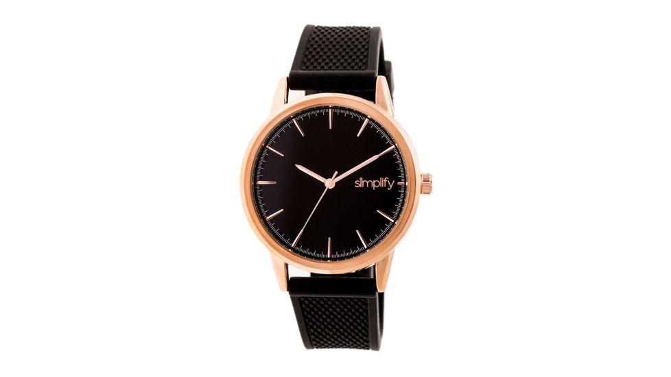 Simplify The 5200 Strap Watches, Rose Gold/Black, One Size, SIM5204