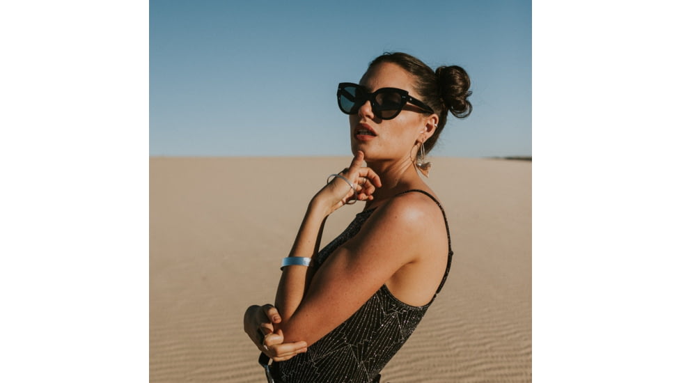 Sito Good Life Sunglasses, Black Frame, Iron Grey Polarized Lens, SIGDL001P