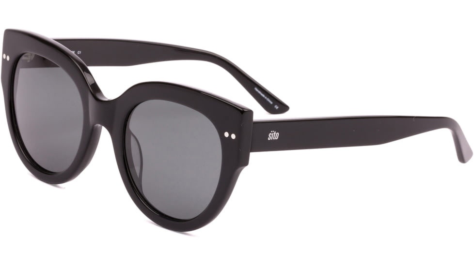 Sito Good Life Sunglasses, Black Frame, Iron Grey Polarized Lens, SIGDL001P