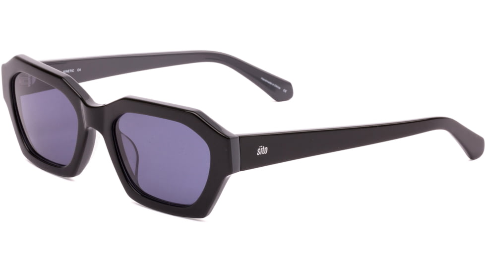 Sito Kinetic Sunglasses, Black/Grey Frame, Iron Grey Polarized Lens, SIKNC009P