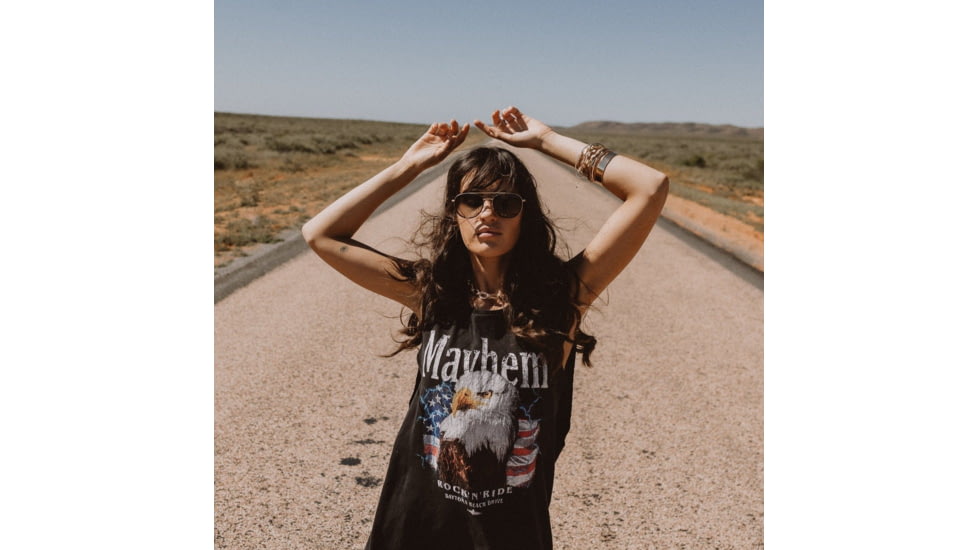 Sito Kitsch Sunglasses, Black/Gold Frame, Horizon Polarized Lens, SIKTH001P