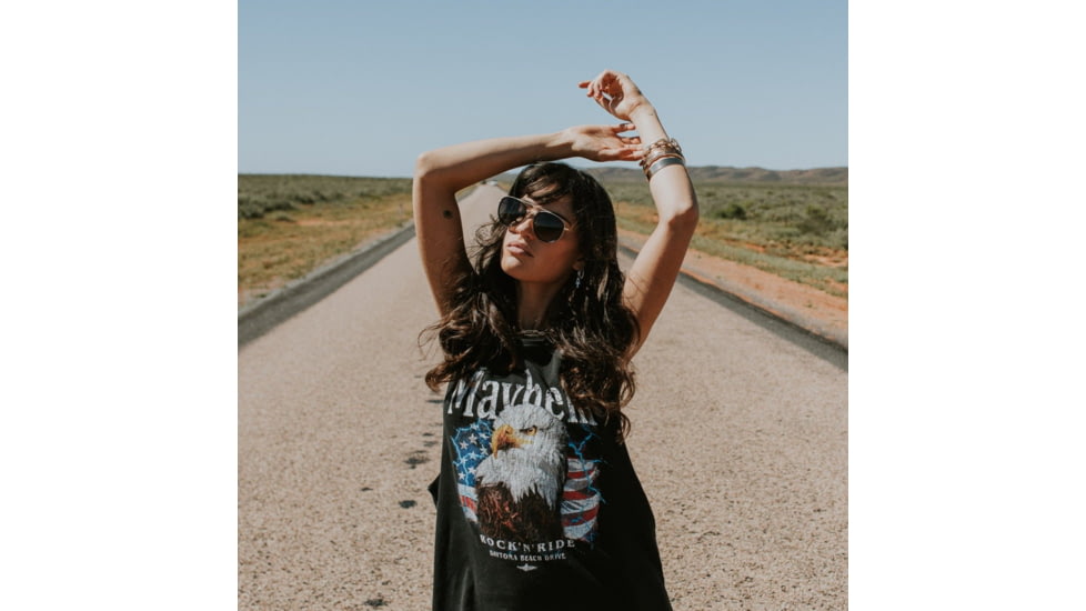 Sito Kitsch Sunglasses, Black/Gold Frame, Horizon Polarized Lens, SIKTH001P