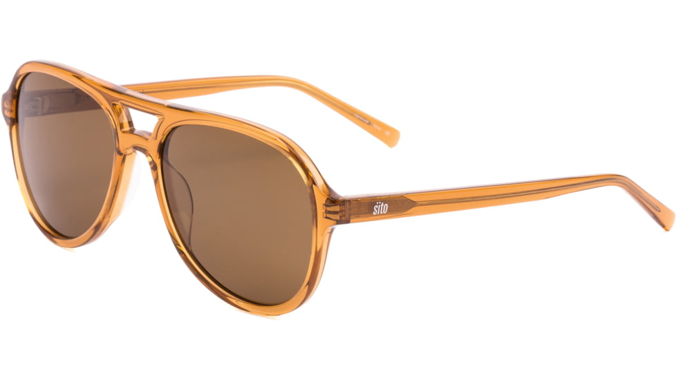 Sito Night Fever Sunglasses, Tobacco Frame, Brown Polarized Lens, SINTF002P