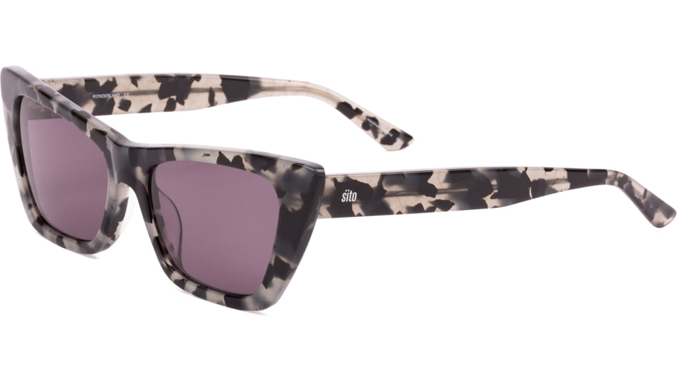 Sito Wonderland Sunglasses, Black Tort Frame, Iron Grey Polarized Lens, SIWND009P