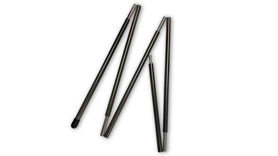 Six Moon Designs 5 Section Tent Pole, 45inch, Aluminum, Black, 112cm, tent-pole-45-aluminum