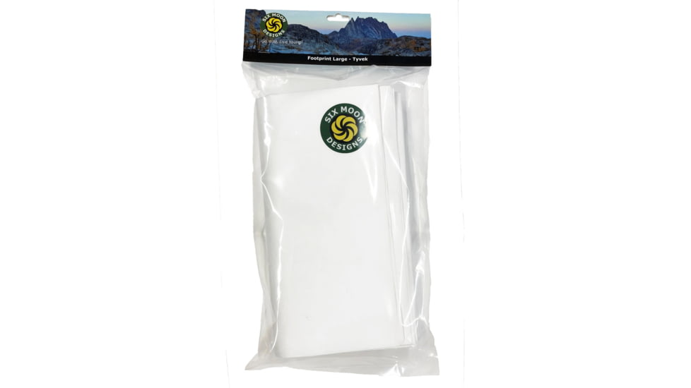 Six Moon Designs Footprint Tyvek, Large, White, 84x48 inch, footprint-large-tyvek