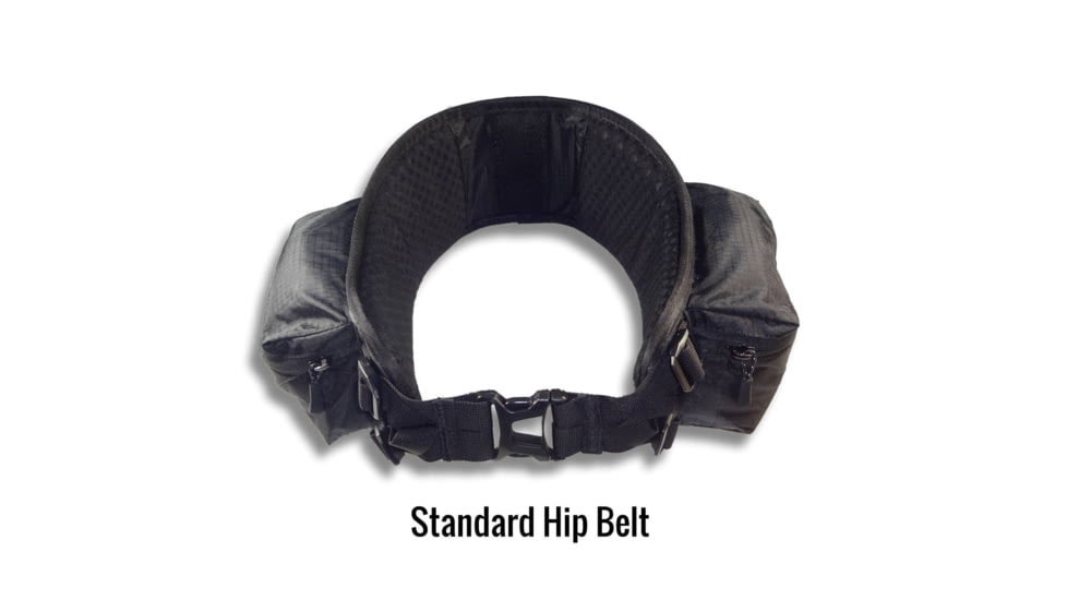 Six Moon Designs Hip Belts, Black, Medium, standard-hip-belt
