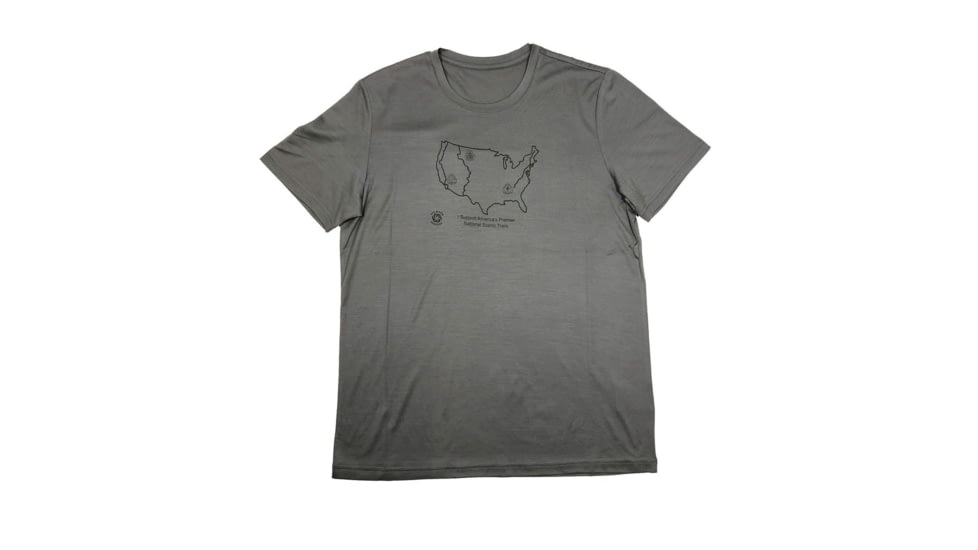 Six Moon Designs Merino Wool T-Shirt, Grey, Small, merino-wool-shirt