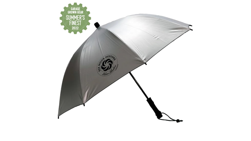 Six Moon Designs Silver Shadow Carbon Trekking Umbrella, White, 37 inch, ss-carbon-umbrella