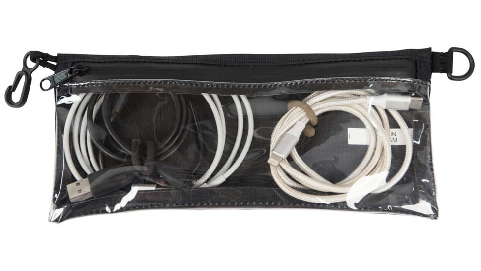 Six Moon Designs Zip Pouches, Black/Clear, Small, 14212S