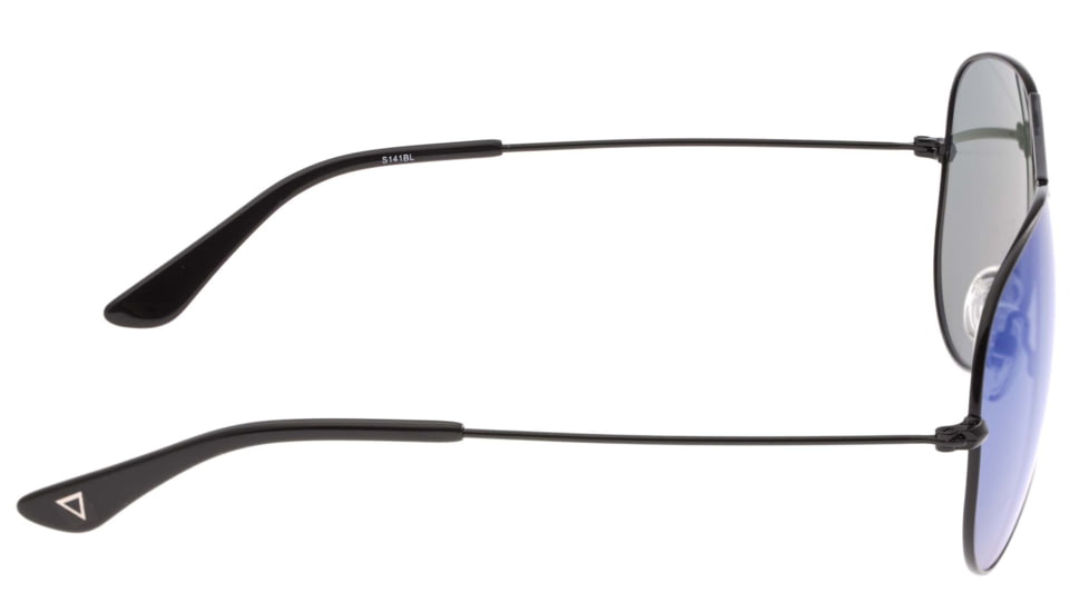 Sixty One Sunglasses Honupu Sunglasses, Black Frame, Blue Lens, Polarized, One Size, SIXS141BL