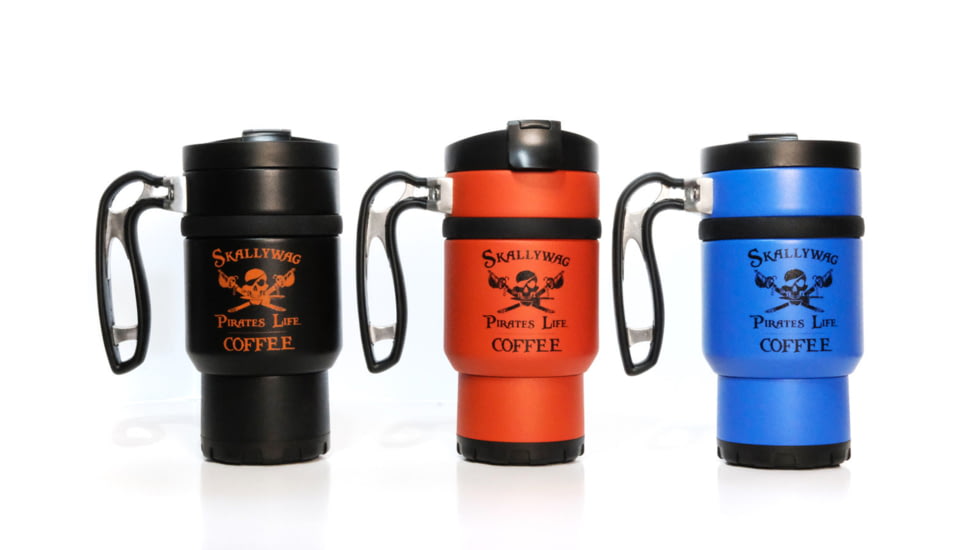 Skallywag Tactical Handle Coffee Press, HandleCoffeeMugBlue
