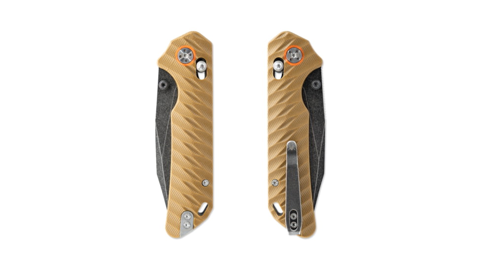 Skallywag Tactical Mako II Folding Knife, 3.5in, D2, Drop Point Blade, G10, Desert Tan Handle, Mako II - Desert Tan