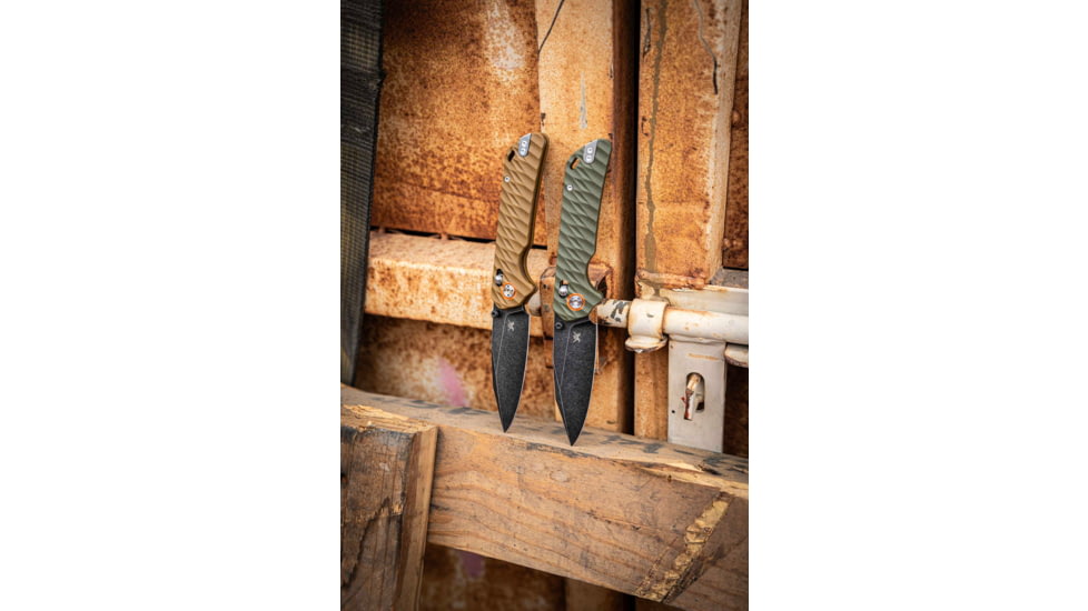 Skallywag Tactical Mako II Folding Knife, 3.5in, D2, Drop Point Blade, G10, Desert Tan Handle, Mako II - Desert Tan