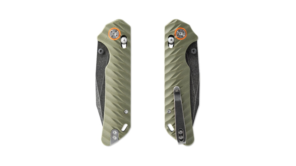 Skallywag Tactical Mako II Folding Knife, 3.5in, D2, Drop Point Blade, G10, OD Green Handle, Mako II - OD Green