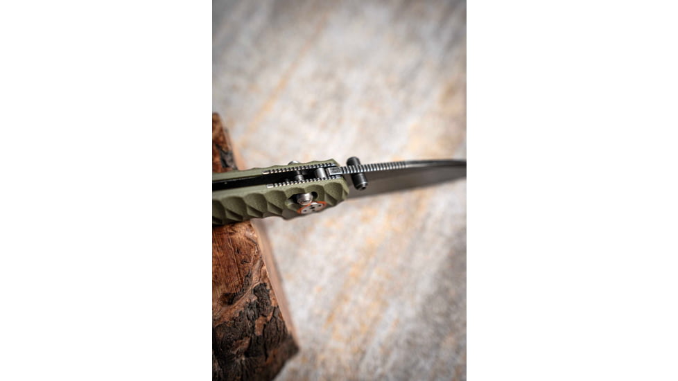 Skallywag Tactical Mako II Folding Knife, 3.5in, D2, Drop Point Blade, G10, OD Green Handle, Mako II - OD Green