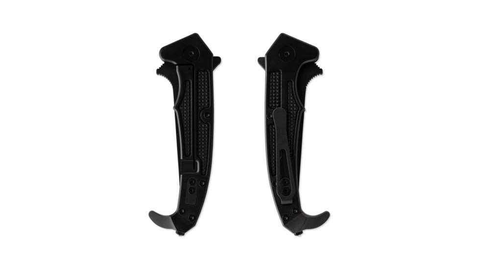 Skallywag Tactical MDV Folder D2 Folding Knife, 3.25 in, D2, Modified Tanto Blade, Stainless Steel, Black, MDV Folder D2