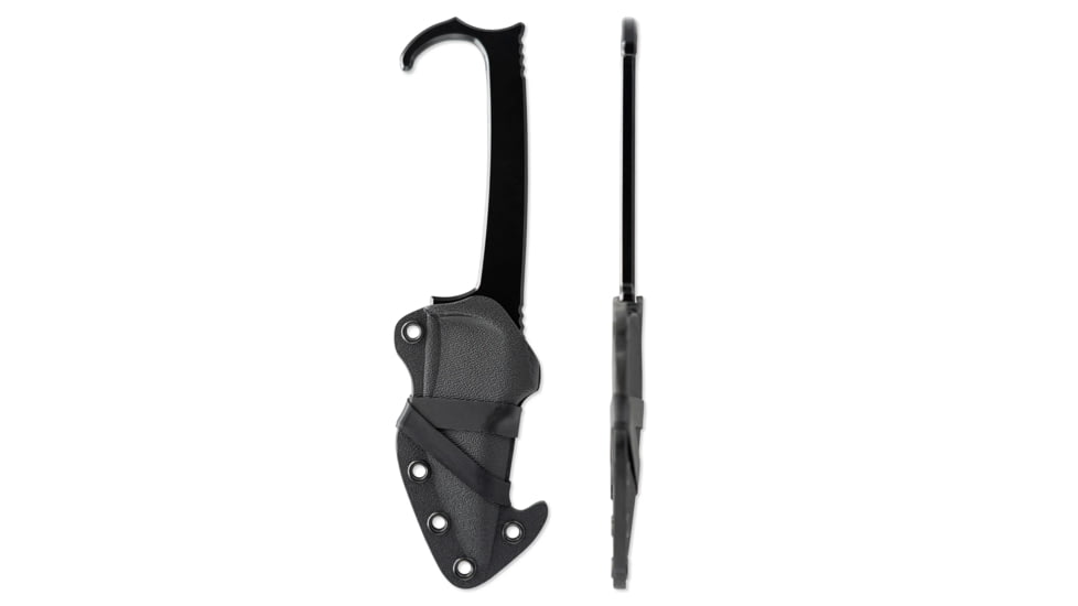 Skallywag Tactical MDV Plus One Fixed Blade Knife, 3.25 in, D2, Modified Tanto Blade, Black, MDV Plus One-Black