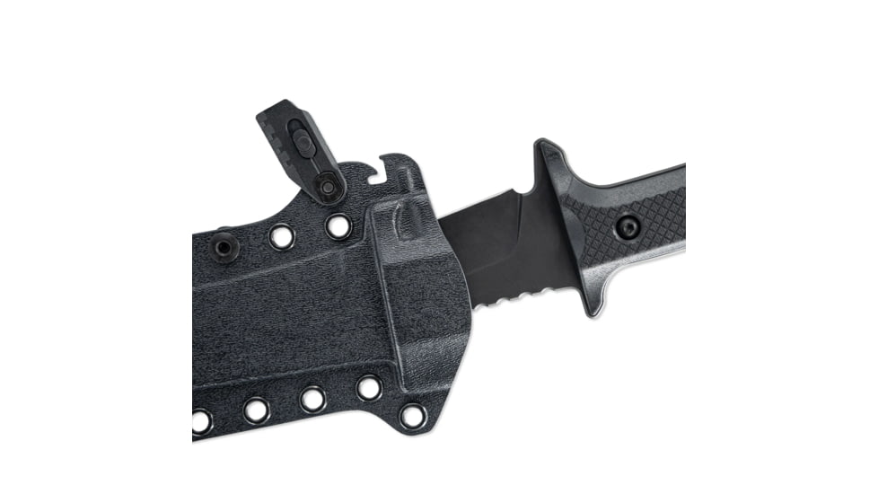 Skallywag Tactical Riptide Spear Point Fixed Blade Knife, 6.35 in, D2, Spear Point Blade, G10 Handle, Black, Riptide Spear Point-Black