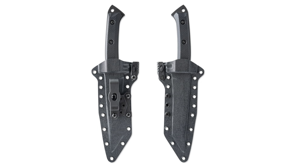 Skallywag Tactical Riptide Tanto Serrated Fixed Blade Knife, 6.35 in, D2, Tanto Blade, G10 Handle, Black, RTSB