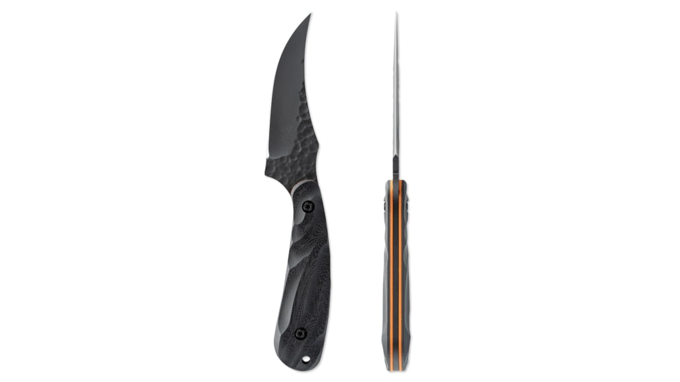 Skallywag Tactical Scorpion Pro Fixed Blade Knife, 2.75in, Steel 440c, Persian, G10 Hunter Orange Handle, Black, Scorpion Pro - Hunter Orange