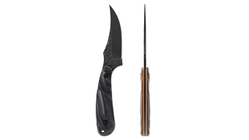 Skallywag Tactical Scorpion Pro Fixed Blade Knife, 2.75in, Steel 440c, Persian, G10 Hunter Orange Handle, Black, Scorpion Pro - Hunter Orange
