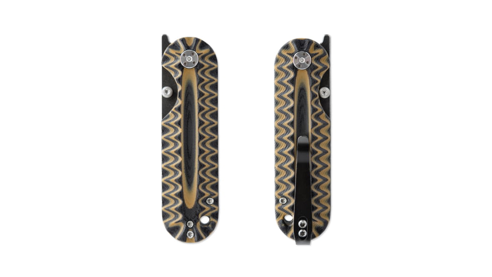 Skallywag Tactical Searoach Folding Knife, 2.75in, D2 Steel, G10 Handle, Black/Tan, The Searoach-Black &amp; Tan