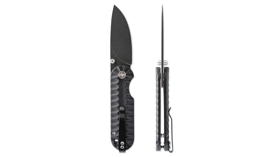 Skallywag Tactical Searoach Folding Knife, 2.75in, D2 Steel, G10 Handle, Black, The Searoach-Black