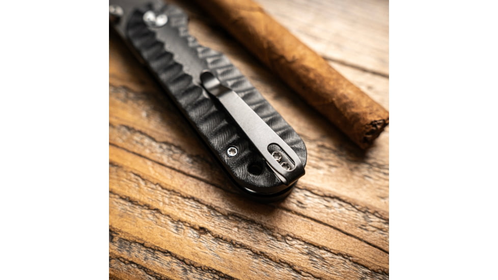 Skallywag Tactical Searoach Folding Knife, 2.75in, D2 Steel, G10 Handle, Black, The Searoach-Black