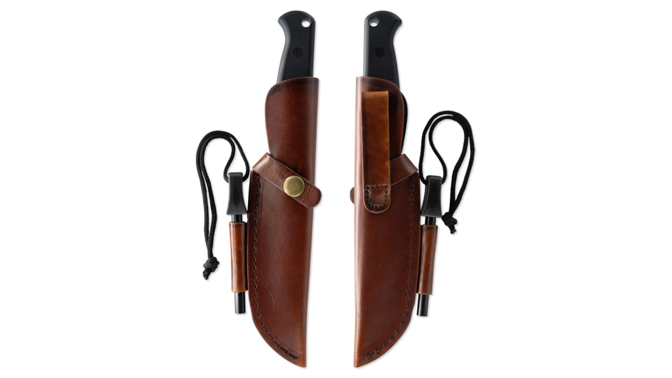 Skallywag Tactical Wanderer Fixed Blade Knife, 4.75 in, 154CM, Straight Back Blade, G10 Handle, Black, Wanderer-Black