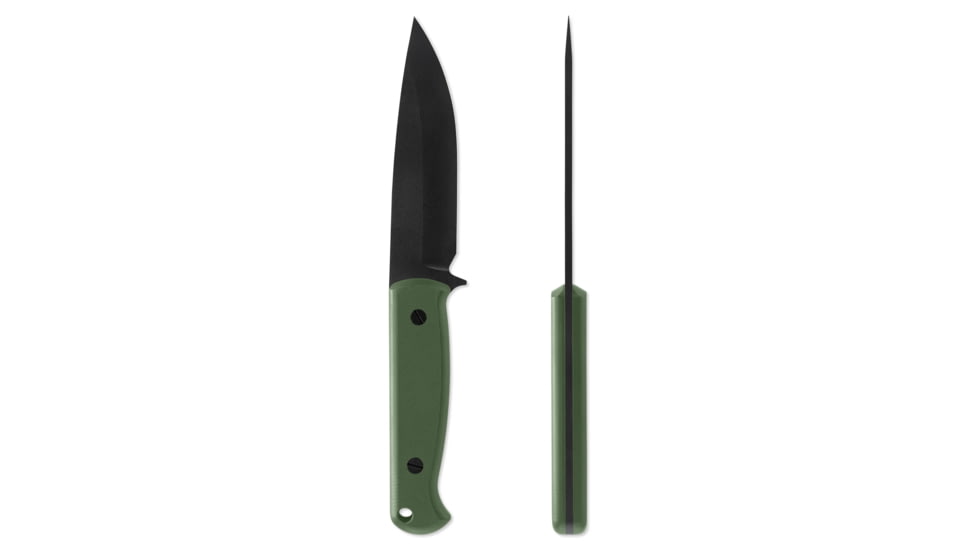 Skallywag Tactical Wanderer Fixed Blade Knife, 4.75 in, 154CM, Straight Back Blade, G10 Handle, Green, Wanderer-Green