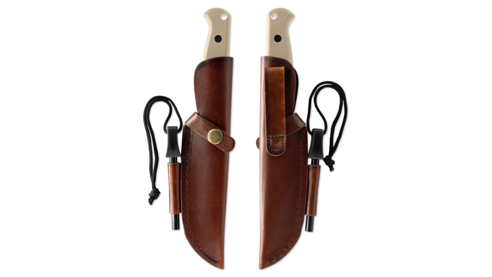 Skallywag Tactical Wanderer Fixed Blade Knife, 4.75 in, 154CM, Straight Back Blade, G10 Handle, Tan, Wanderer-Tan