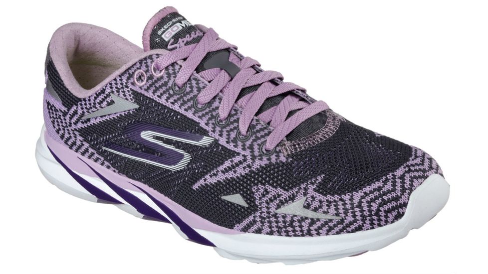 Skechers GoMeb Speed 3 Road Running Shoe - Women's-Purple/Charcoal-Medium-9.5