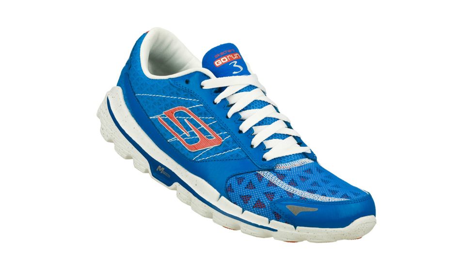 Skechers GOrun 3 Road Running Shoe - Men's-Black/Red-Medium-9 US