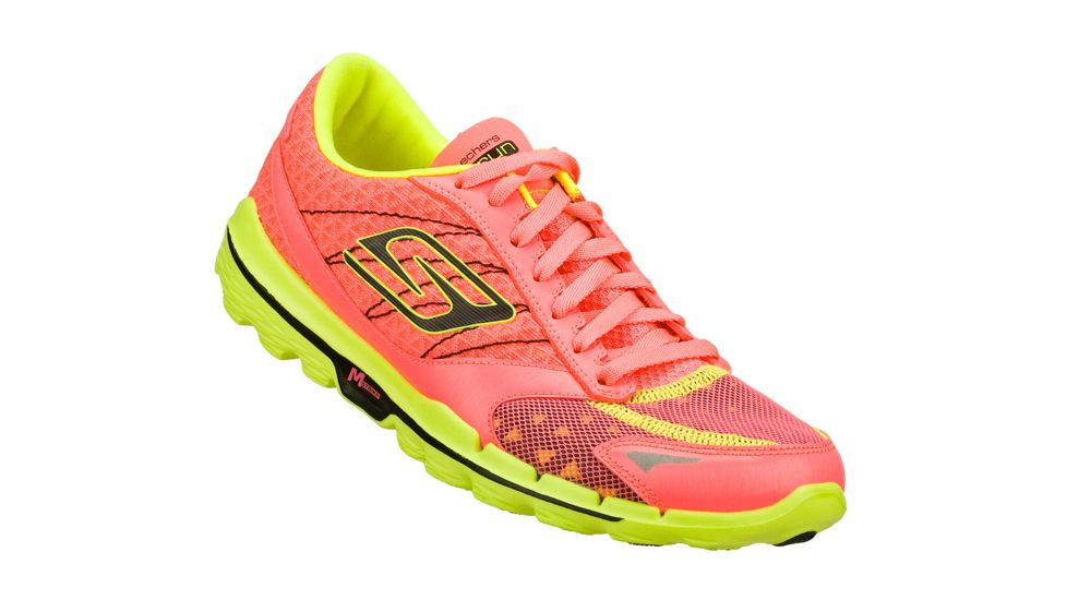 Skechers GOrun 3 Road Running Shoes - Women's-Charcoal/Hot Pink-Medium-8 US