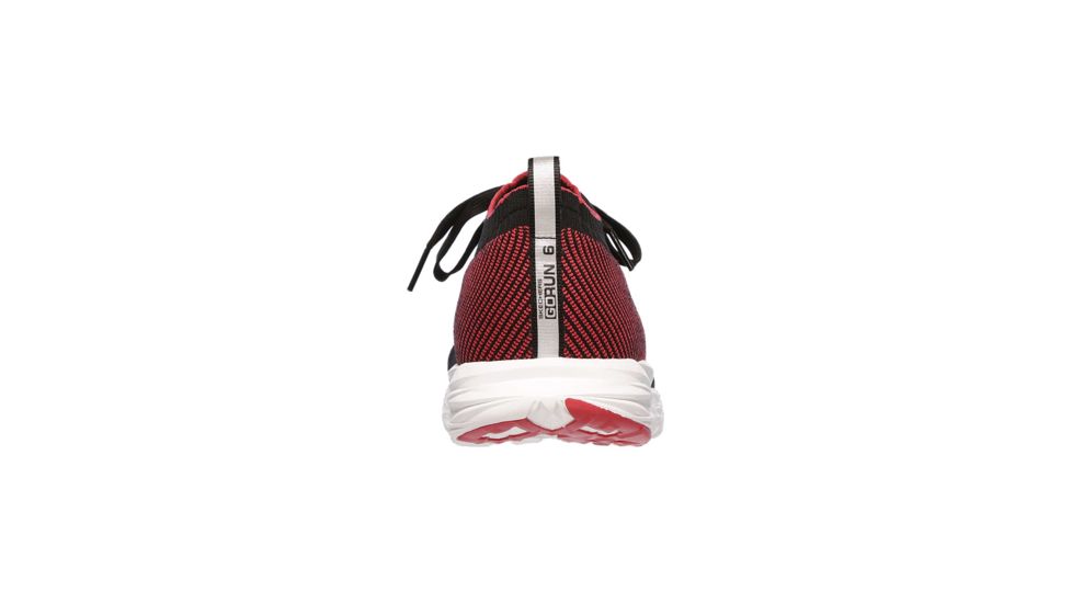 Skechers GOrun 6 Men's Road Running Shoes, Black/Red, 55209-BKRD
